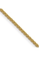 very nice yellow gold spiga childrens necklace